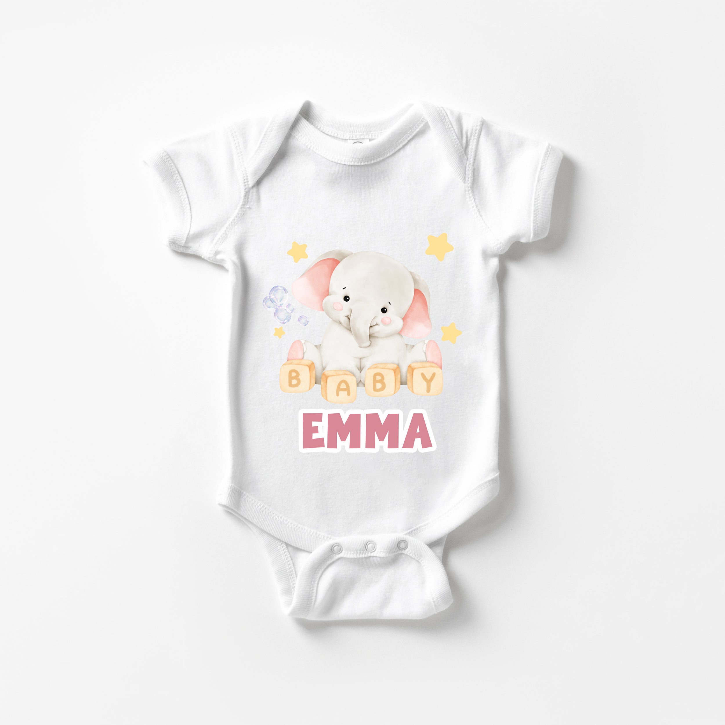 Personalized Graphic Bodysuit in Pink Milk Drunk