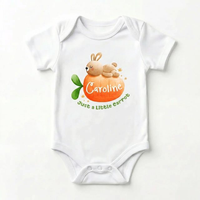 Personalized Graphic Bodysuit in Carrot