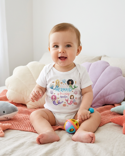 Personalized Graphic Bodysuit in Mermaid is training