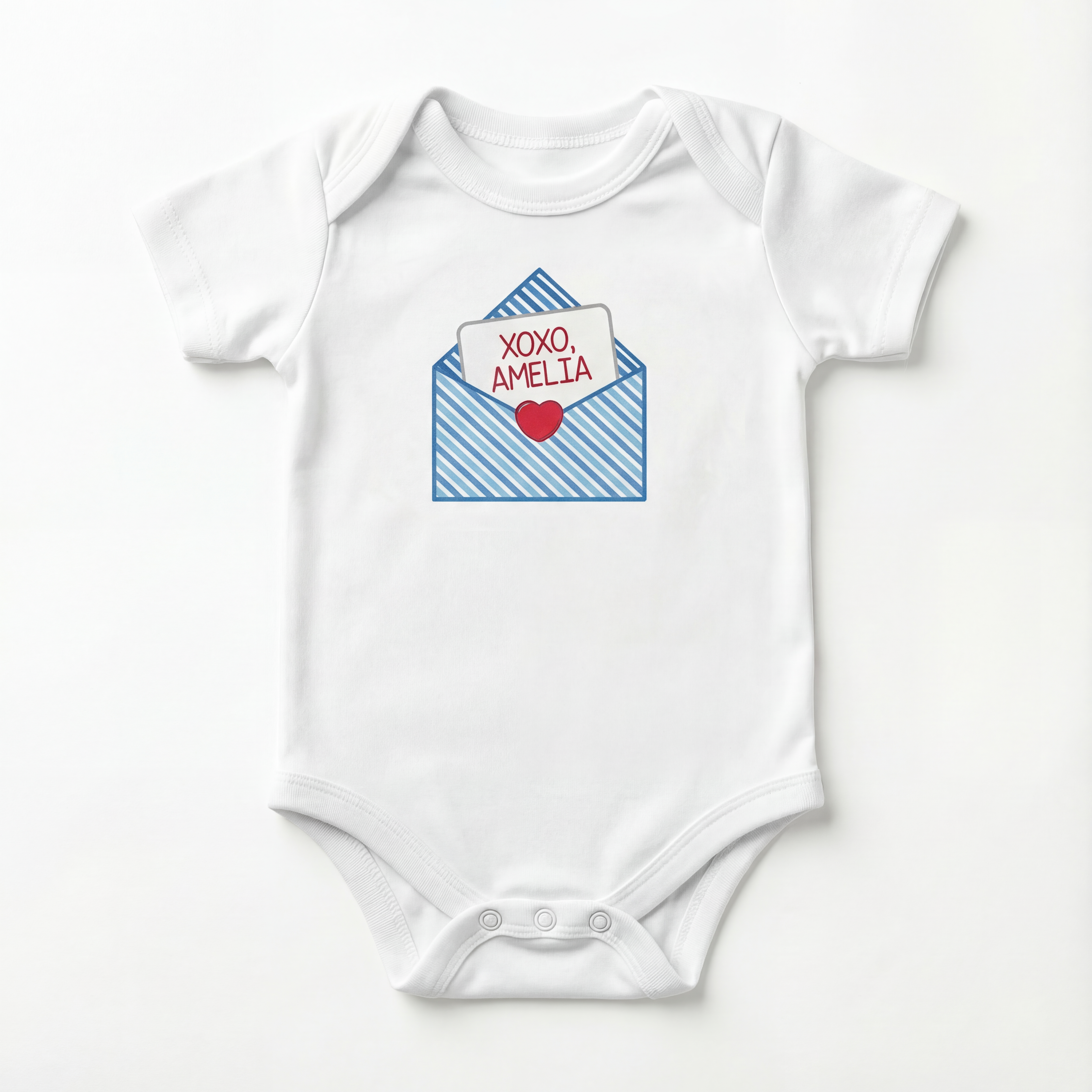 XOXO Letter Personalized Bodysuit