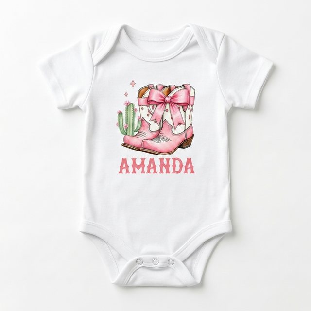Personalized Graphic Bodysuit in Western Girl