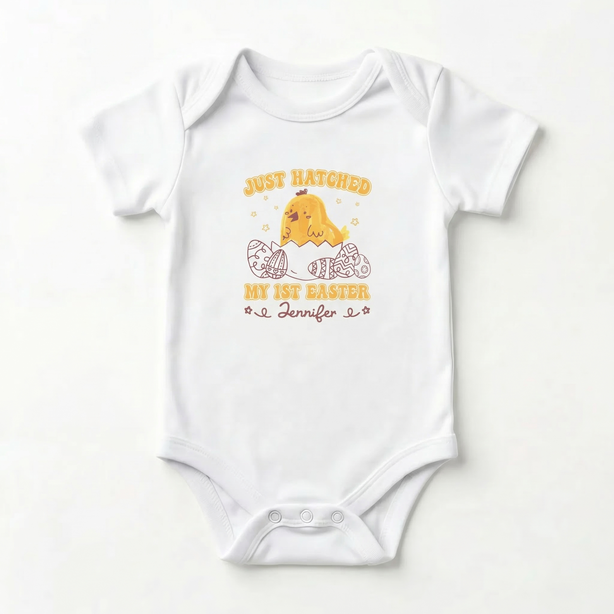 Personalized Graphic Bodysuit in 1st Easter