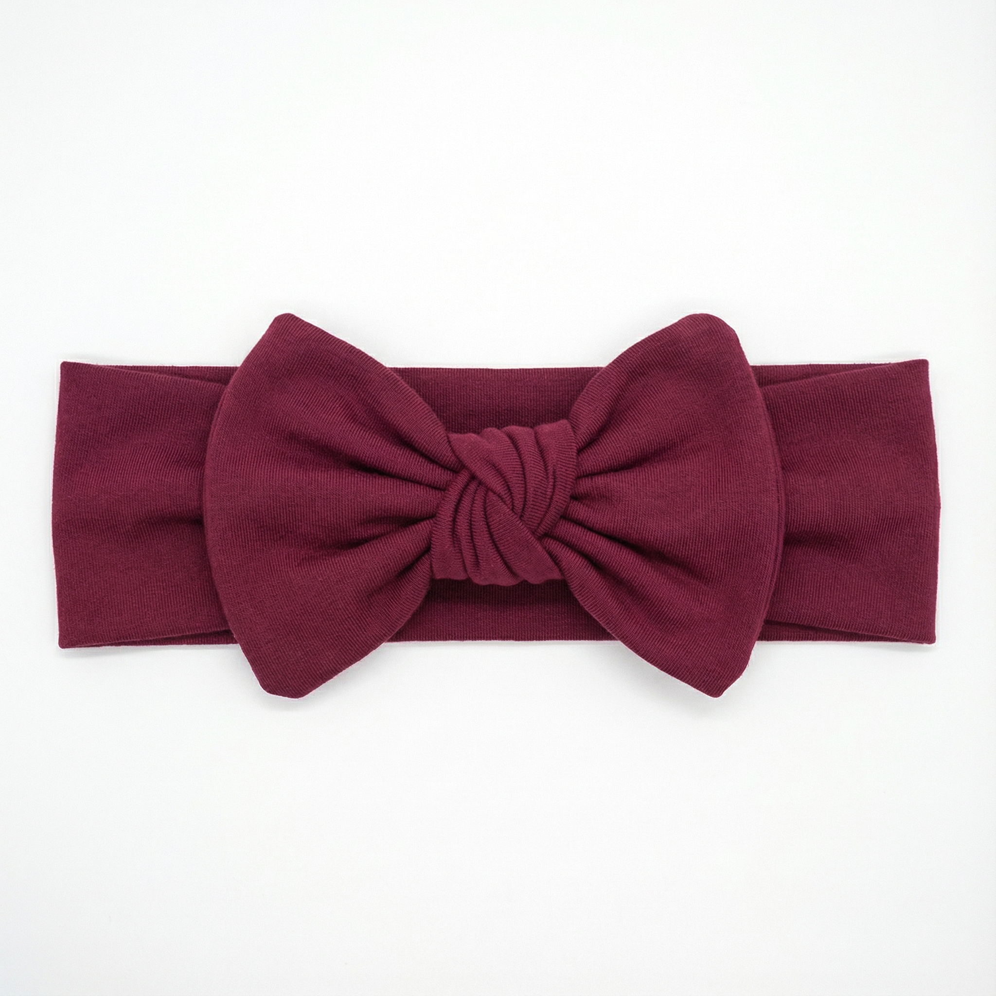 Personalized Bow Headband in Wine
