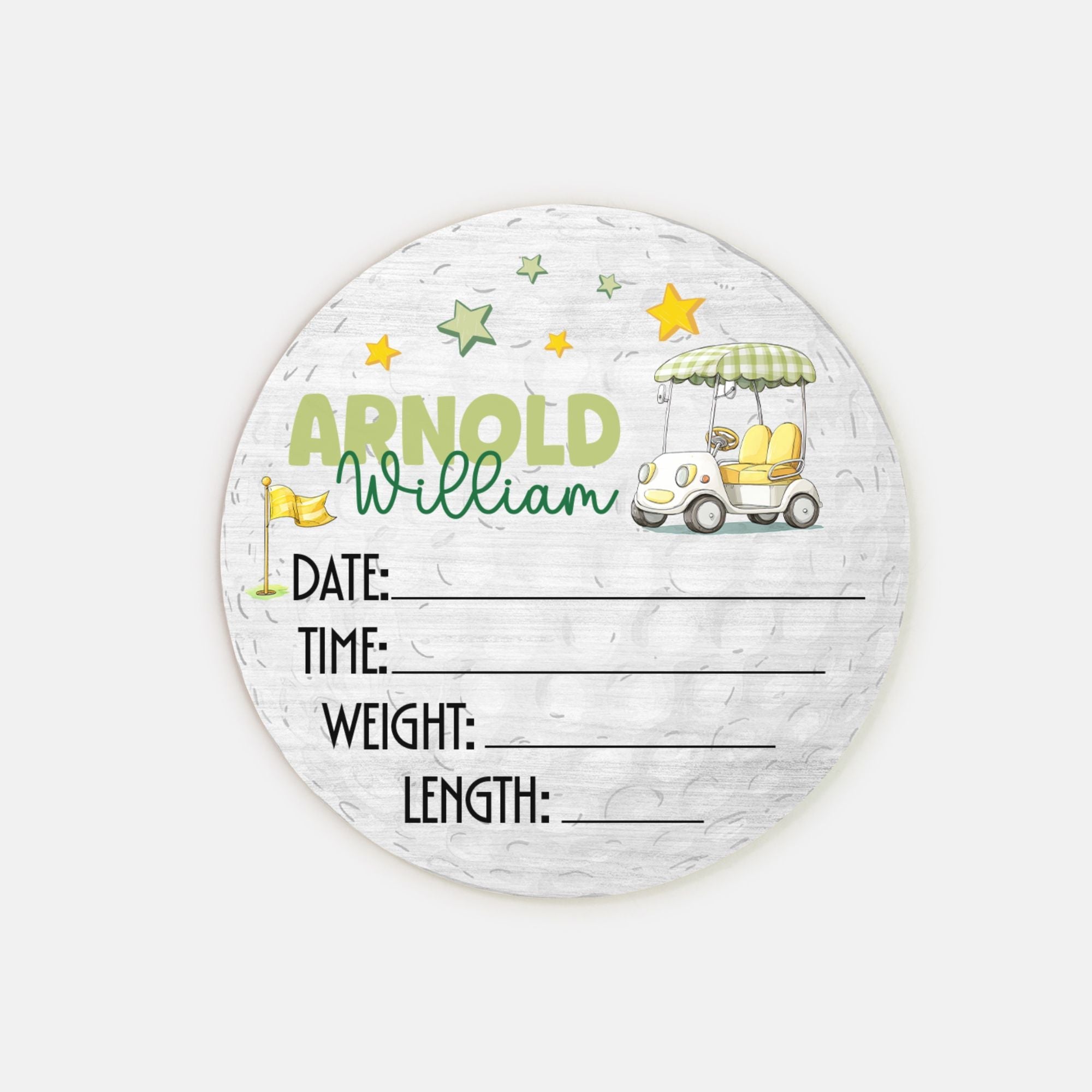 Birth Stats Wood Sign