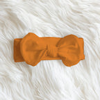 Personalized Bow Headband in Orange