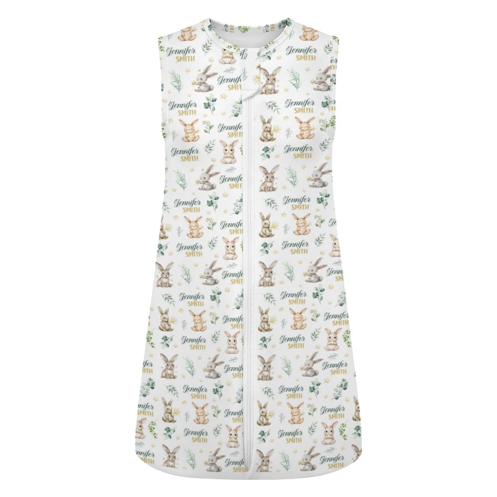 Personalized Sleep Sack in Bunny Garden