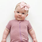 Tiny Bow in Peach