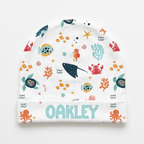 Personalized Beanie in Ocean Animals