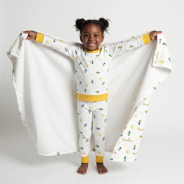Personalized Baby Pajama Set in BeeBee