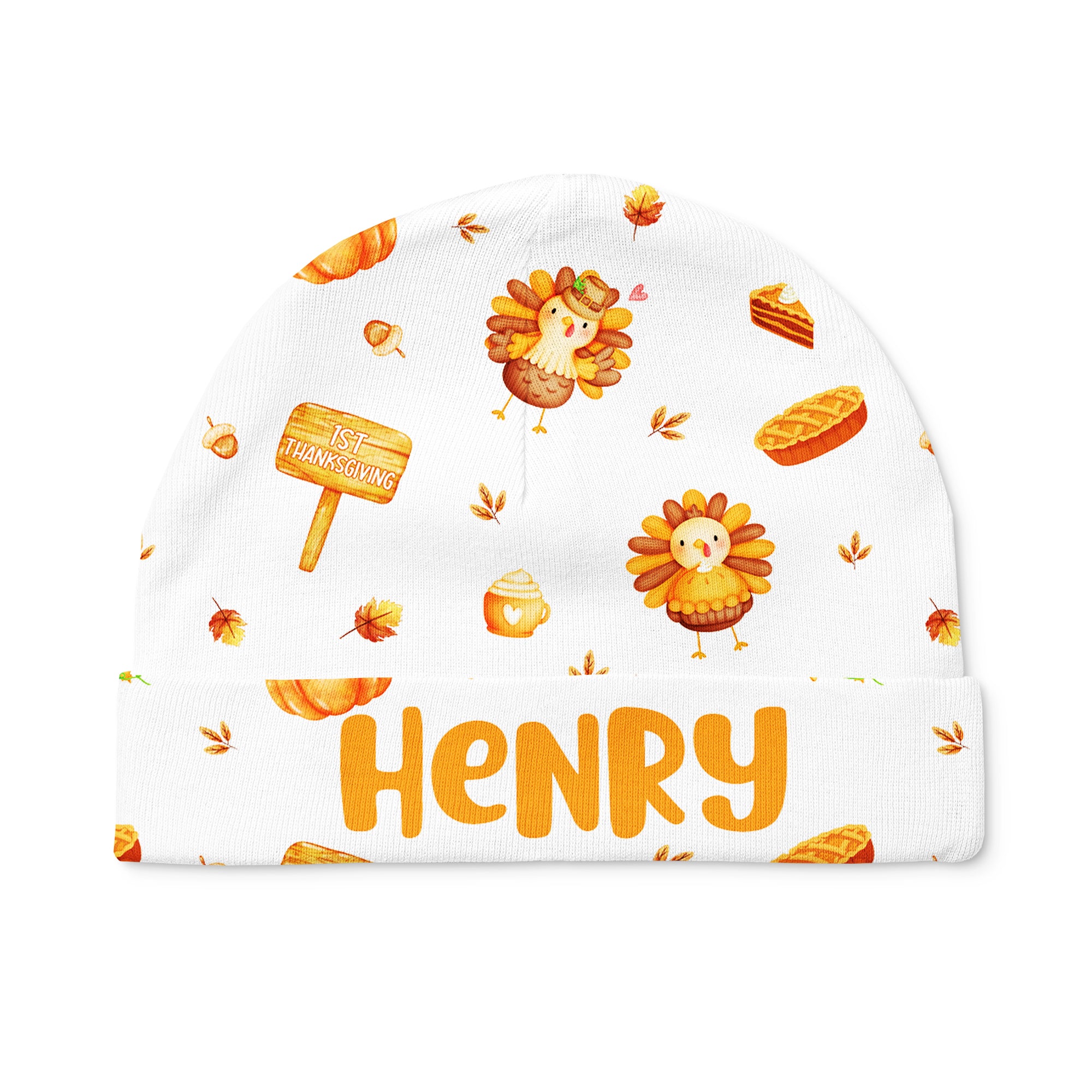 Babe's 1st Thanks Giving Personalized Beanie Hat