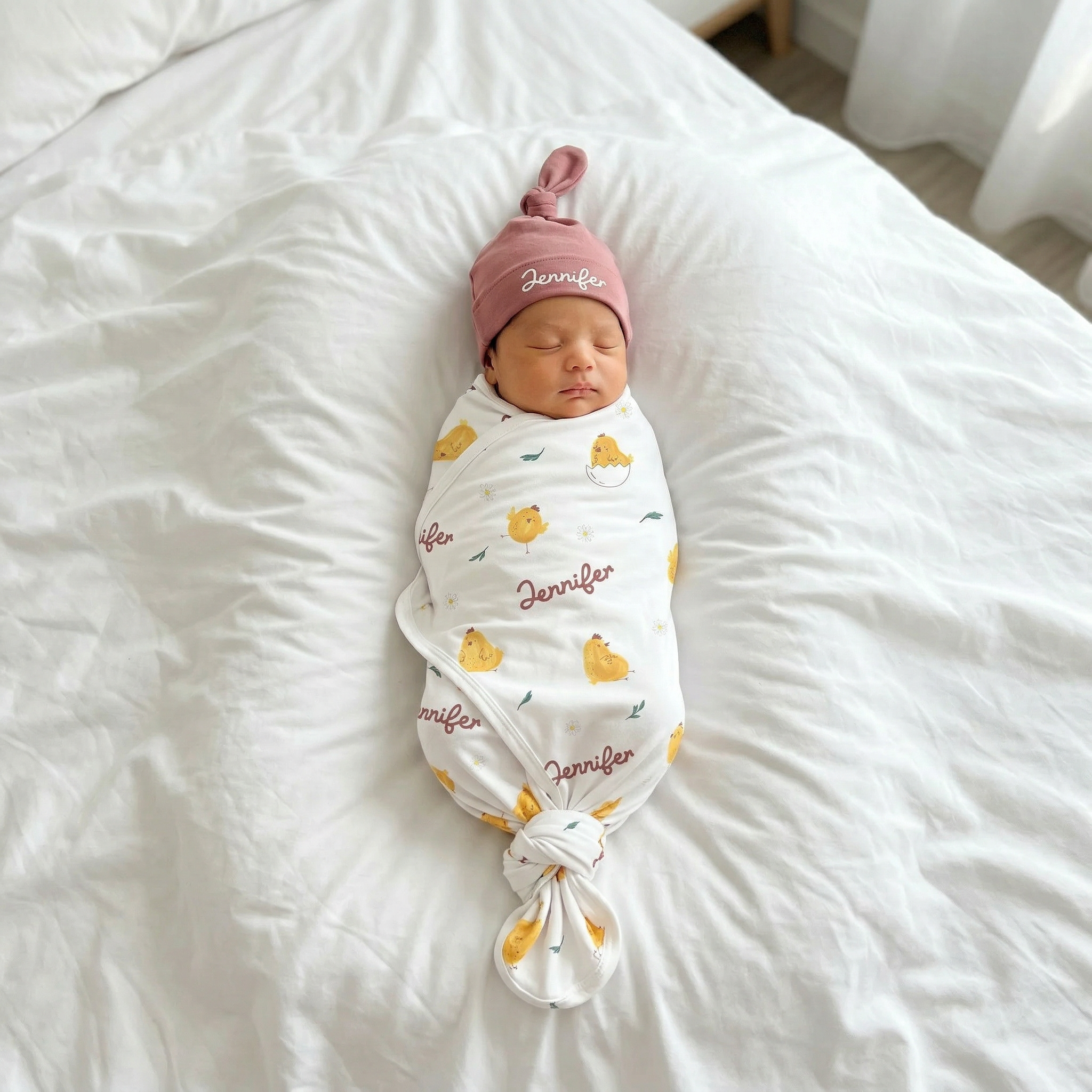 Personalized Swaddle in Little Chick