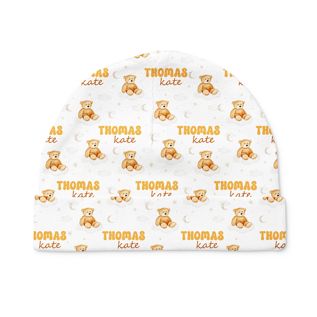 Personalized Beanie in Teddy Bear