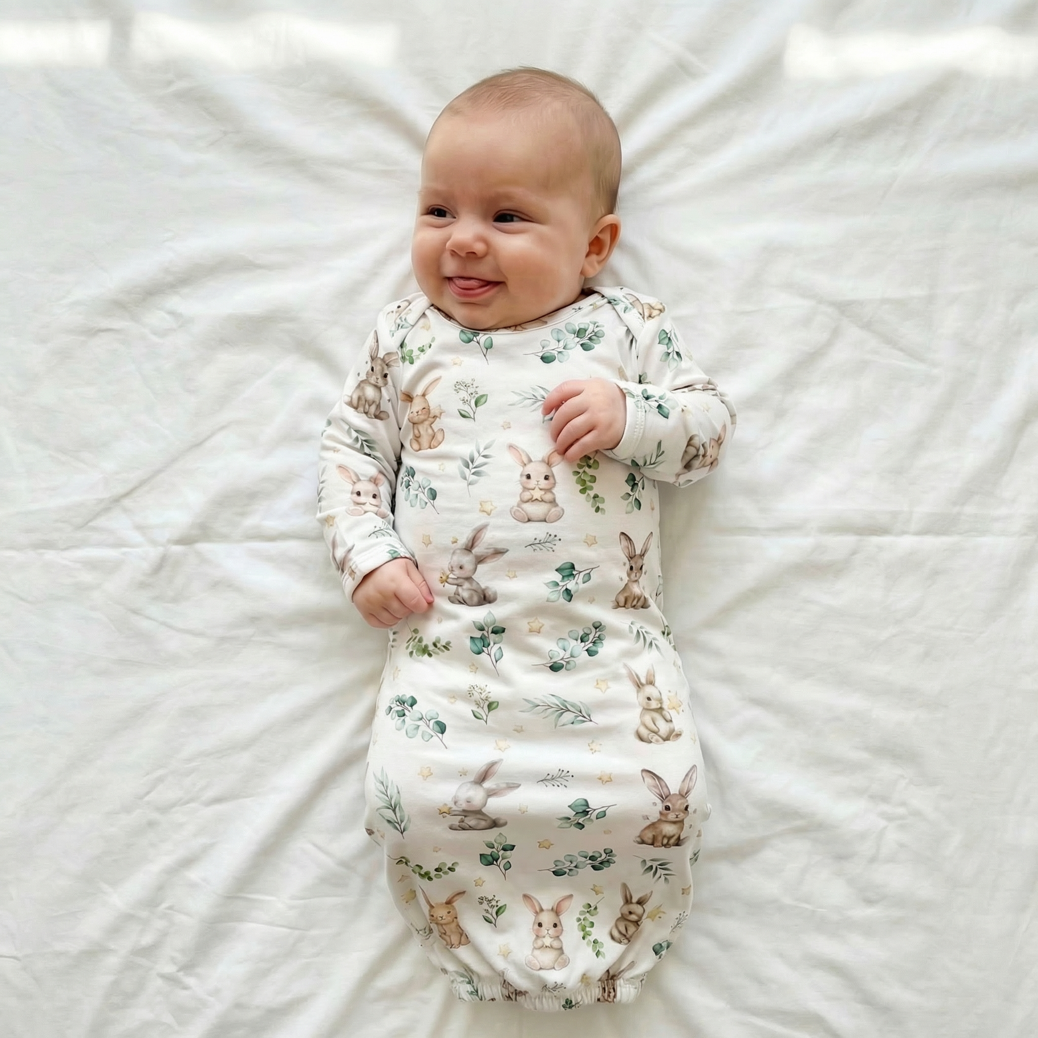 Sleep Gown in Bunny Garden