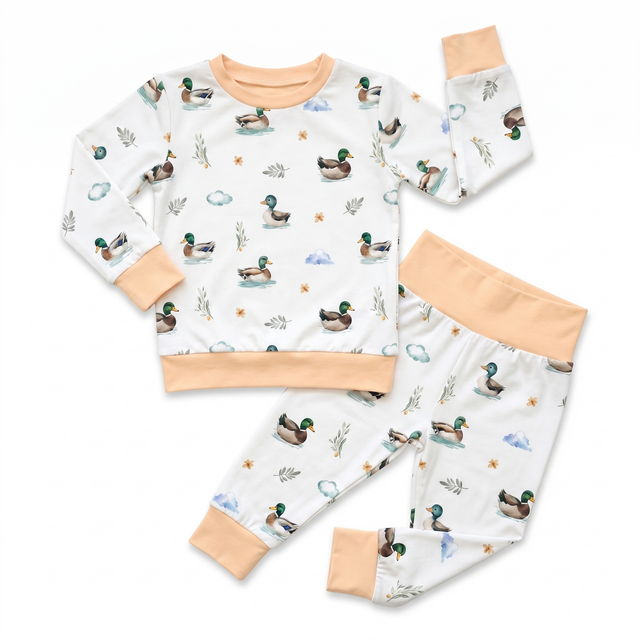Personalized Baby Pajama Set in Mallard