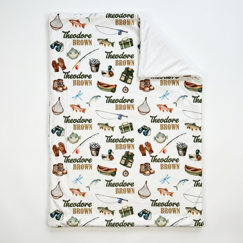 Personalized Sleeping Bag in Fishing Buddy