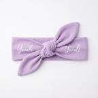 Personalized Knotted Headband in Lavender