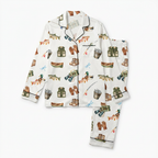 Long-Sleeved Women's Pajama Set in Fishing Buddy