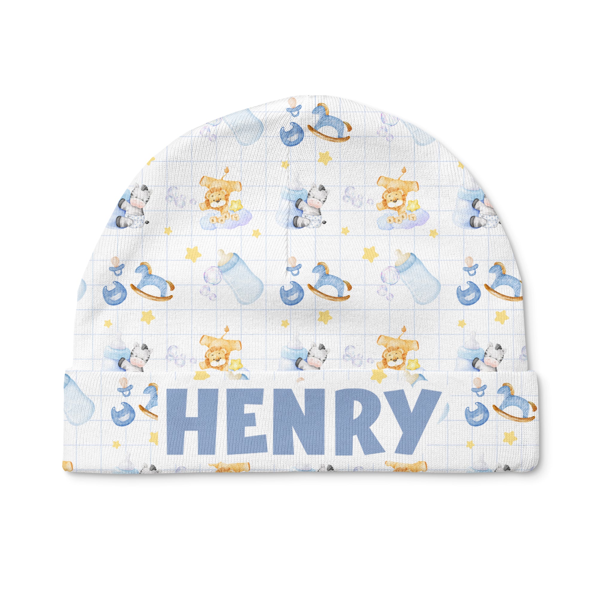 Blue Milk Drunk Personalized Beanie Hat