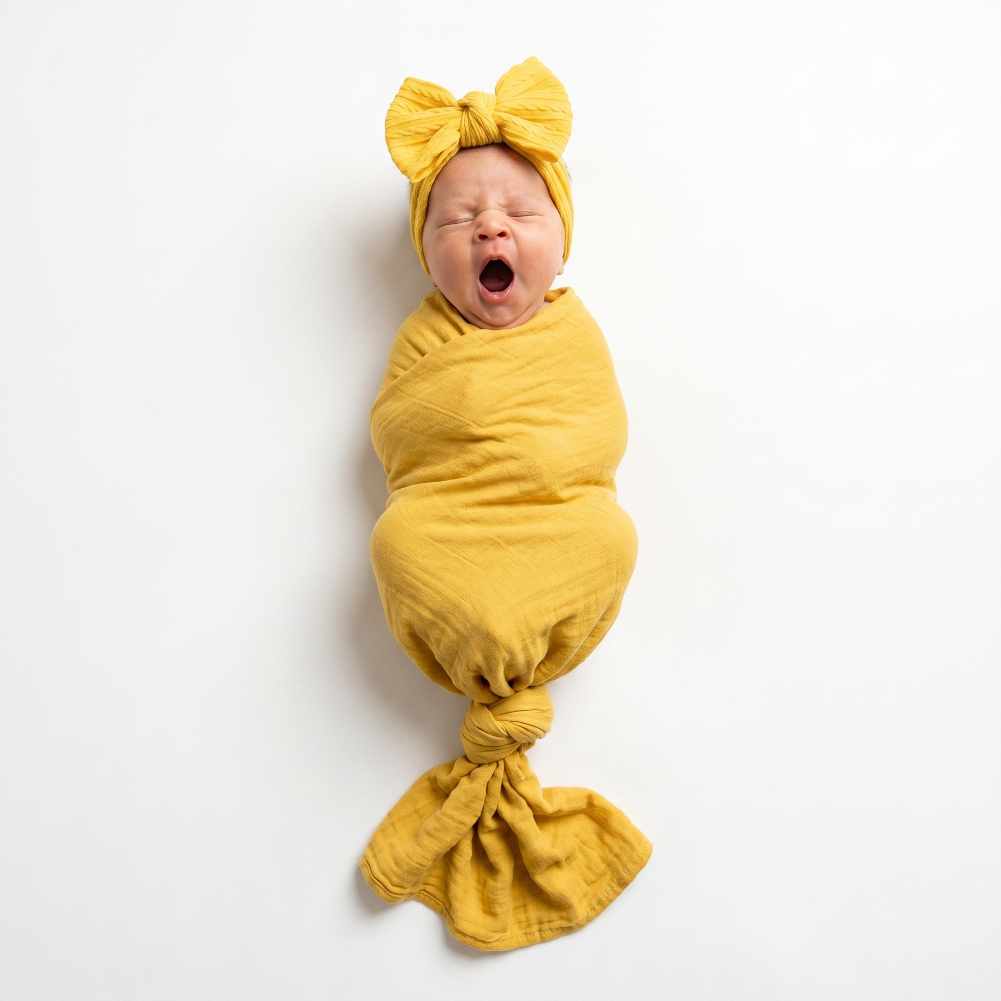 Muslin Swaddle in Bright Yellow