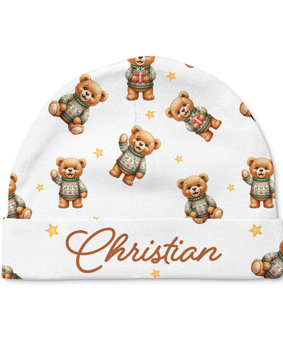 Personalized Beanie in Cozy Bear