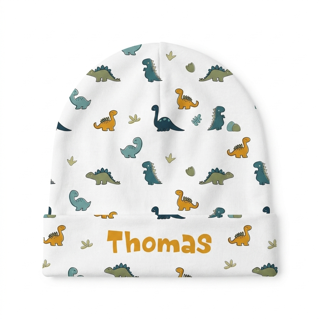 Personalized Beanie in Mini Dinosaur