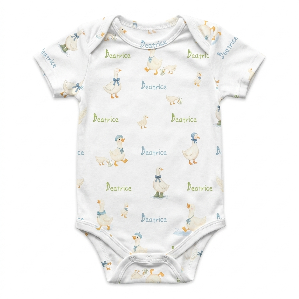 Personalized Bodysuit in Silly Goose