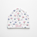 Personalized Beanie in Purple Hydrangea