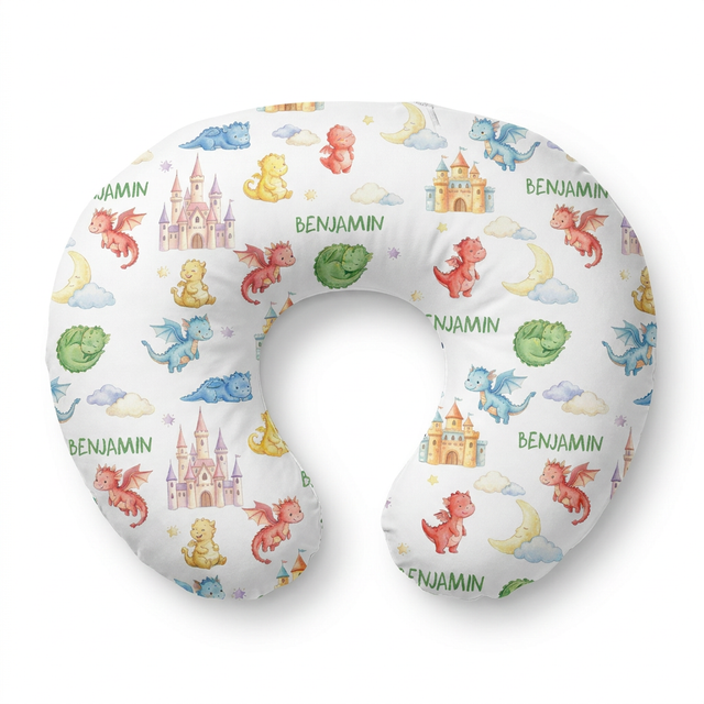 Personalized Nursing Pillow Cover in Dragon Kingdom