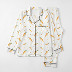 Long-sleeved Women's Pajama Set in Carrot