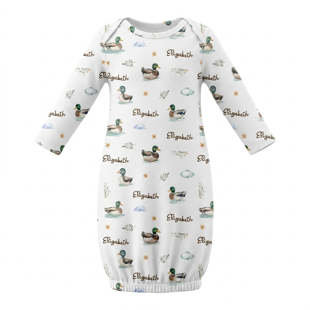 Personalized Sleep Gown in Mallard
