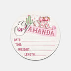 Birth Stats Sign in Western Girl