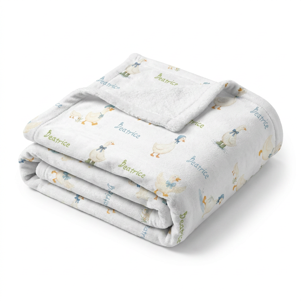Personalized Blanket in Silly Goose