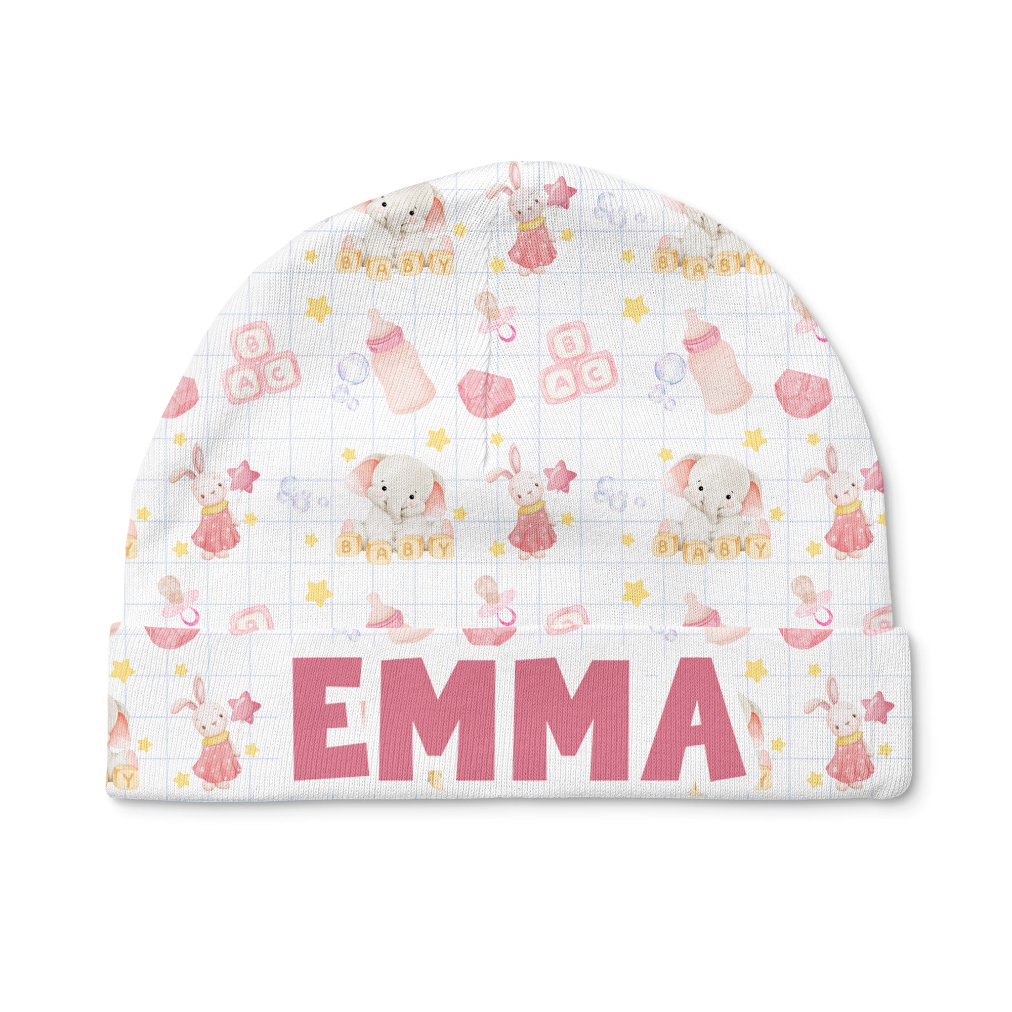Pink Milk Drunk Personalized Beanie Hat