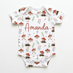 Personalized Bodysuit in Mushroom