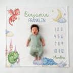 Milestone Blanket in Dragon Kingdom