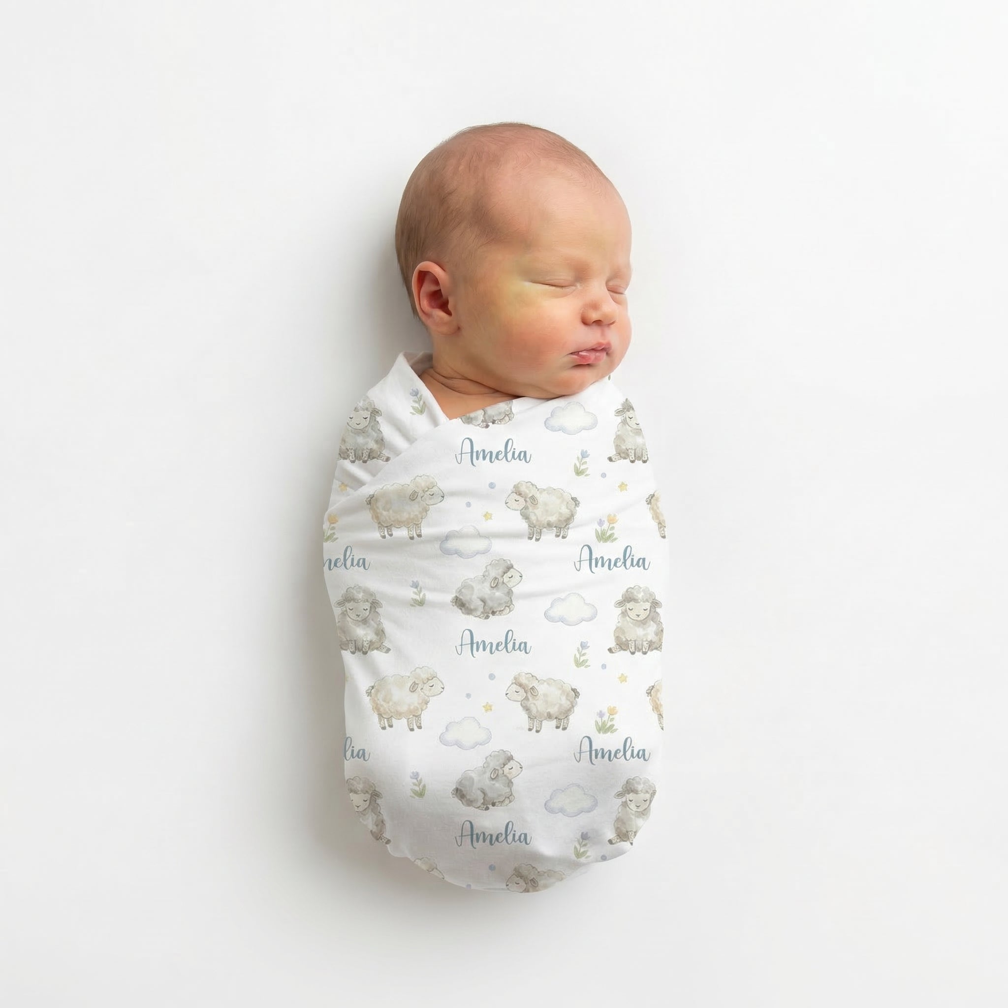 Personalized Swaddle in Lamb