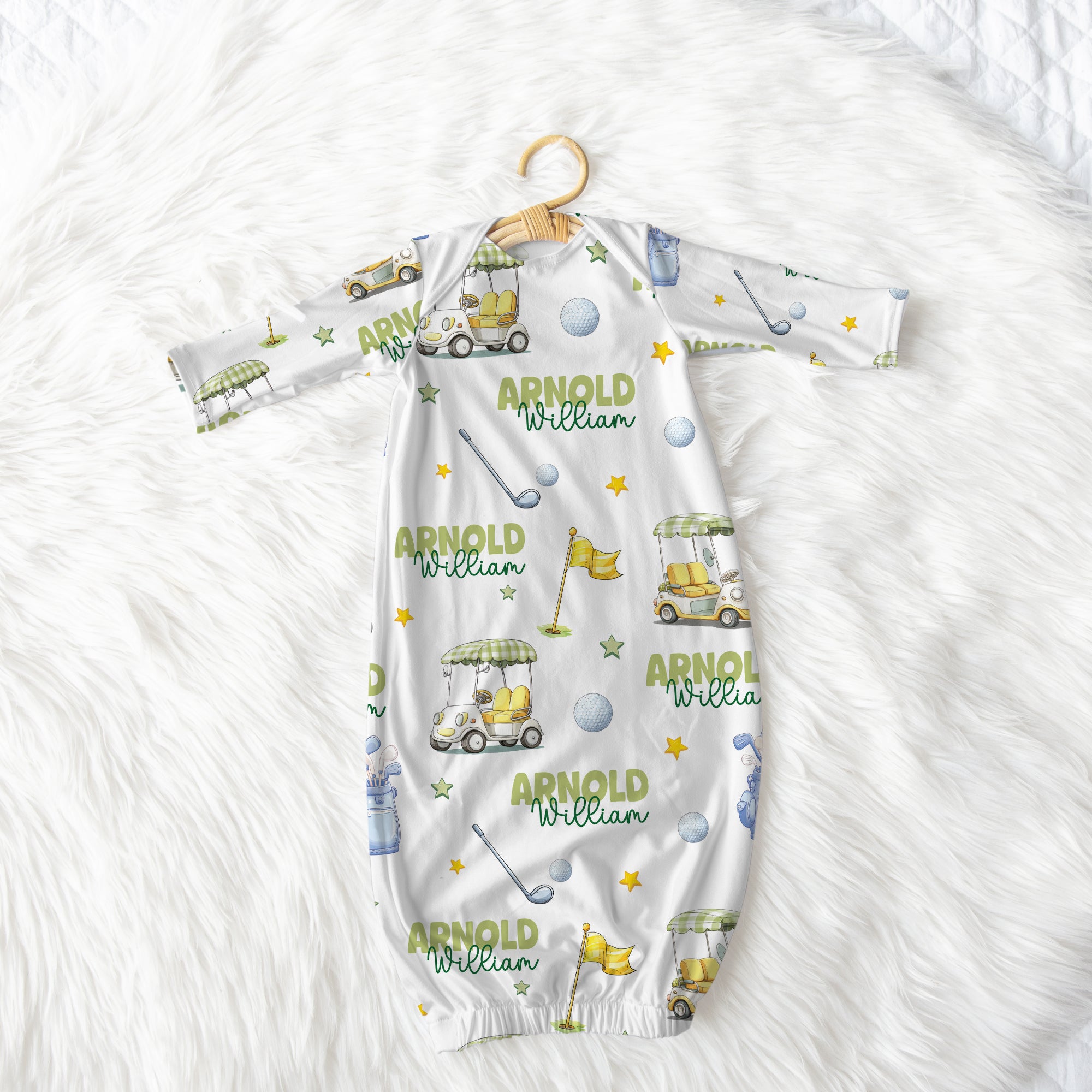 Personalized Sleep Gown in Country Club Cuties