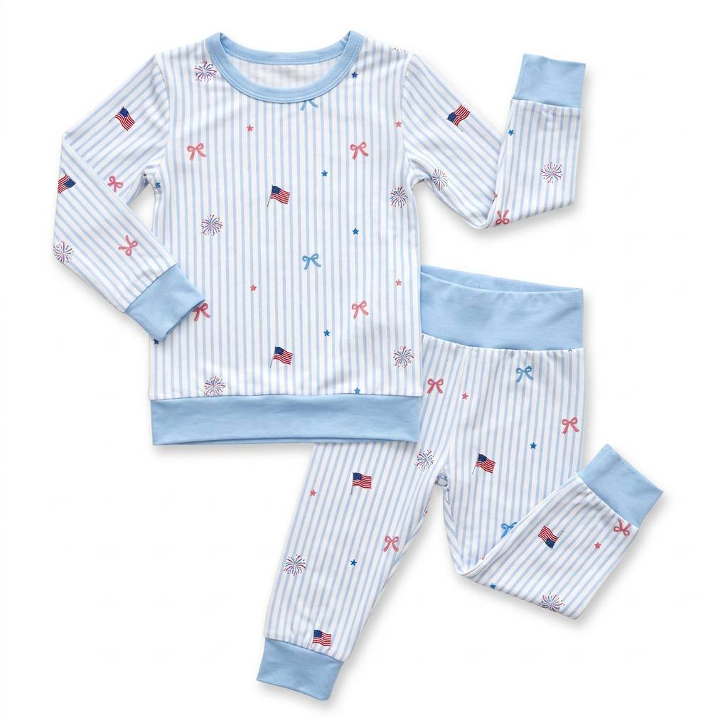 Pajama Set in Patriotic