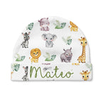 Personalized Beanie in Safari Animal