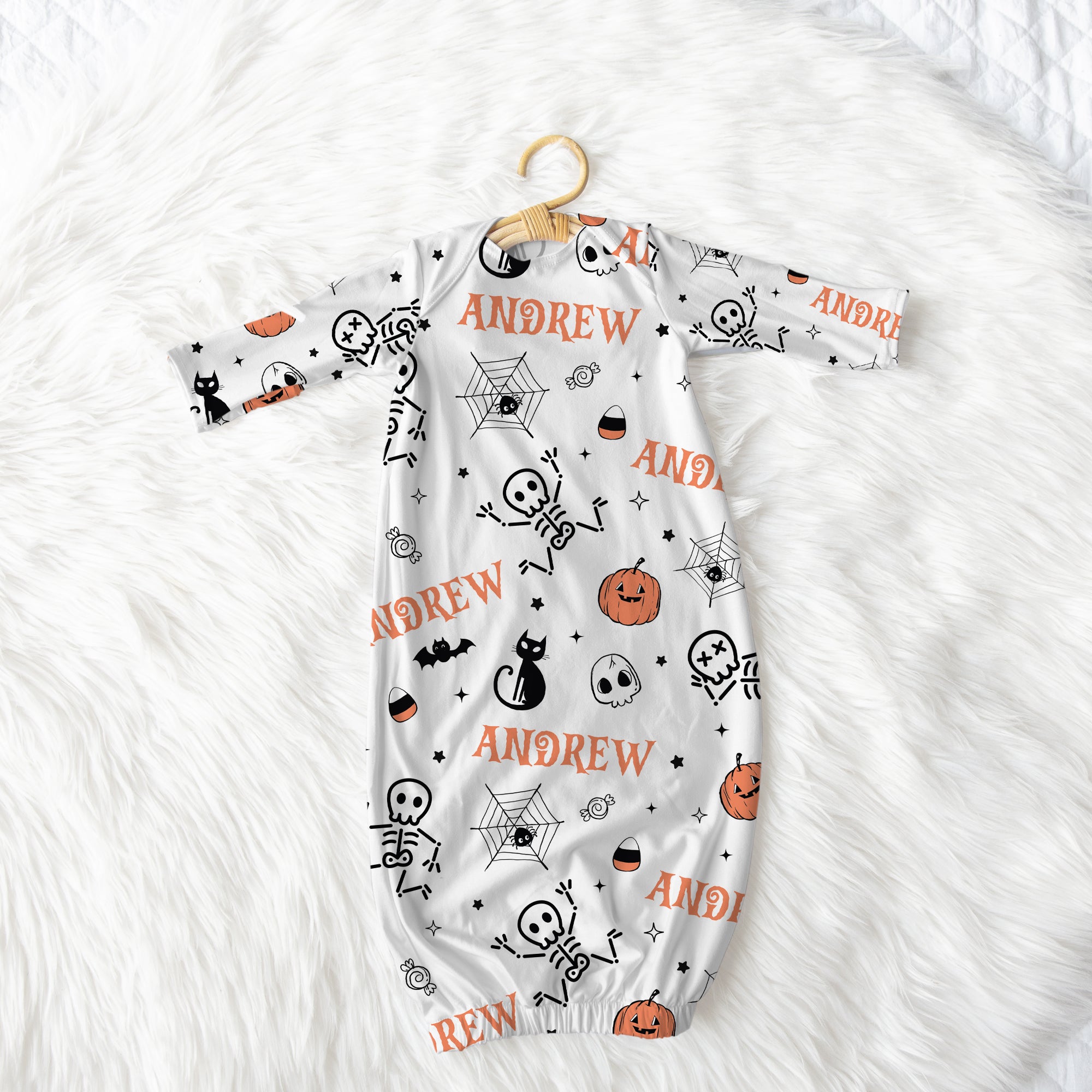 Personalized Sleep Gown in Bony Boo
