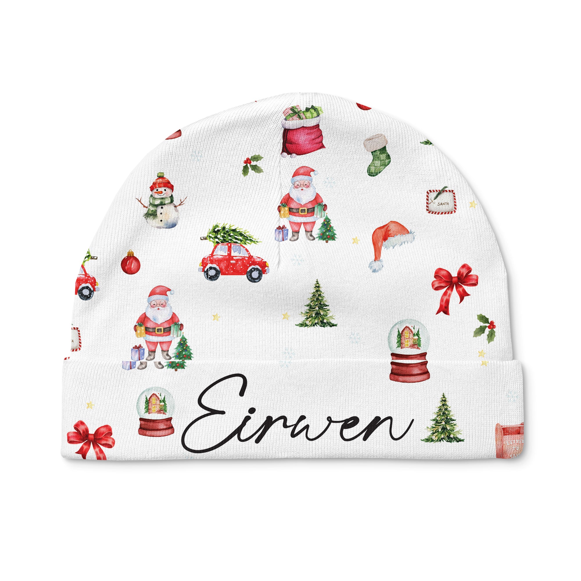 Personalized Beanie in Christmas Day