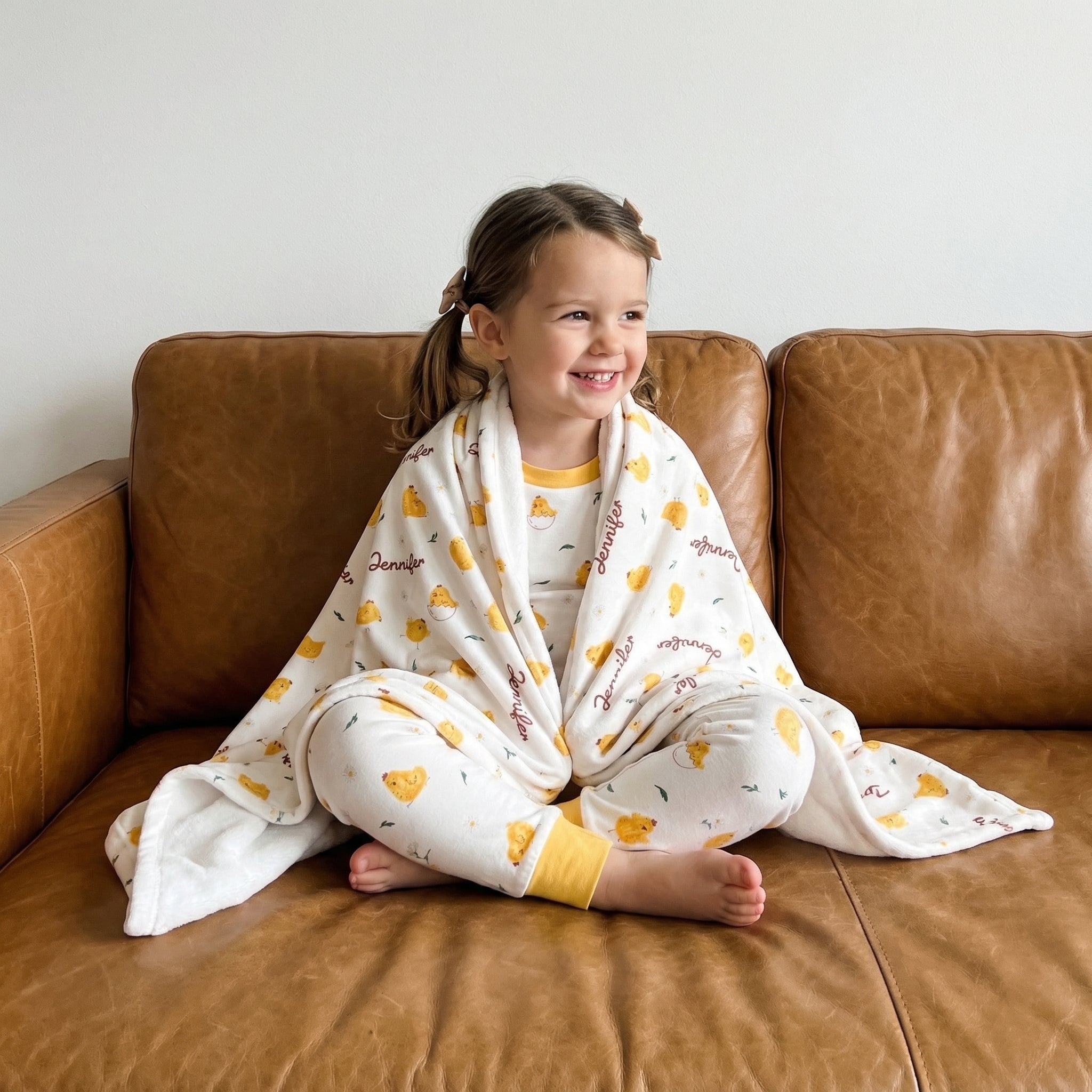 Personalized Blanket in Little Chick
