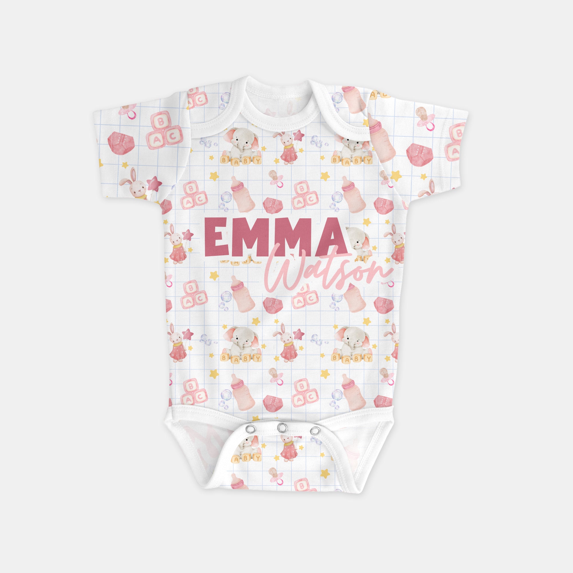 Pink Milk Drunk Personalized Graphic Bodysuit