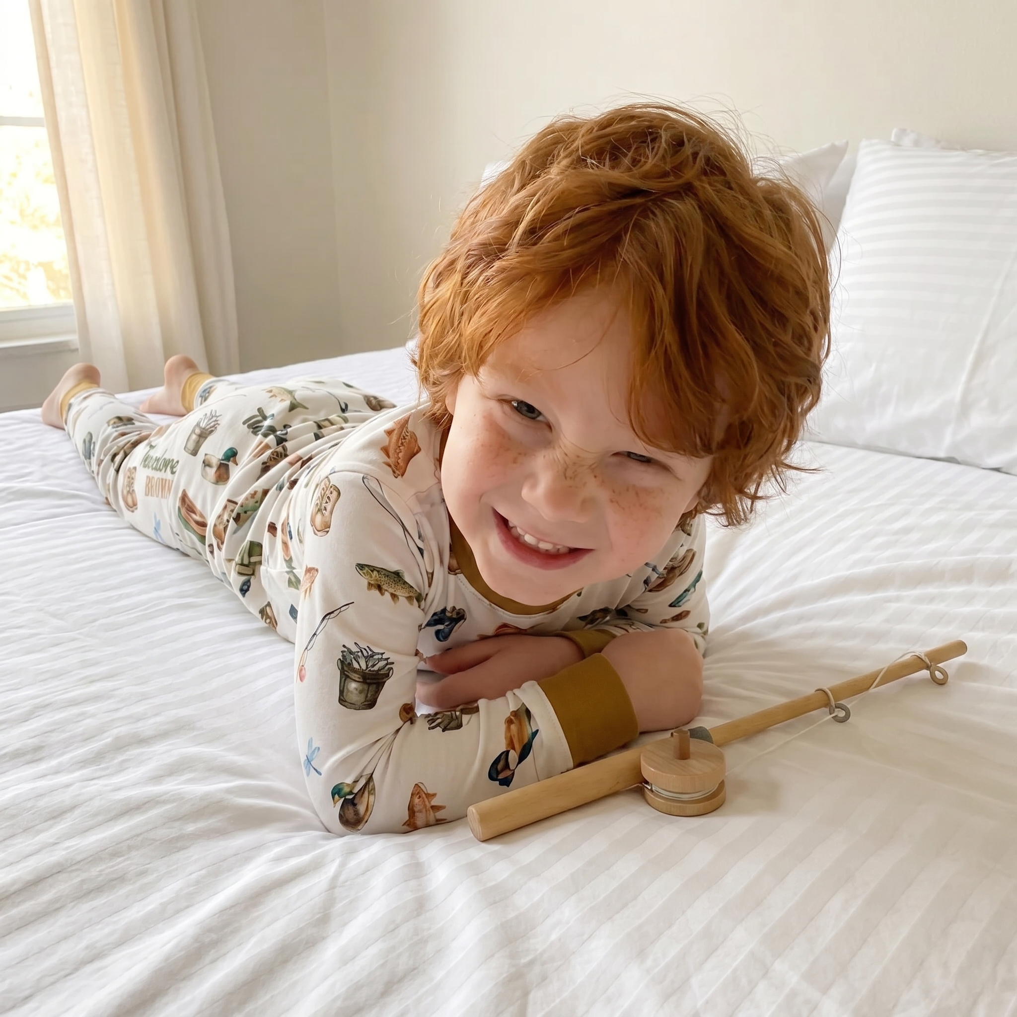 Pajama Set in Fishing Buddy