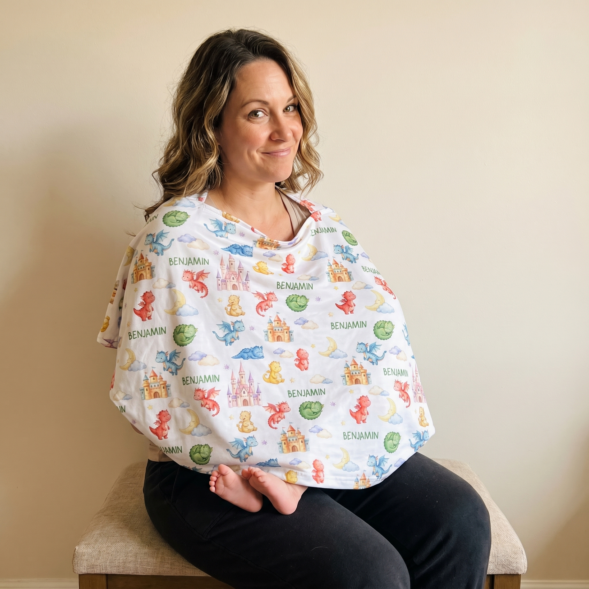 5-in-1 Nursing Cover in Dragon Kingdom