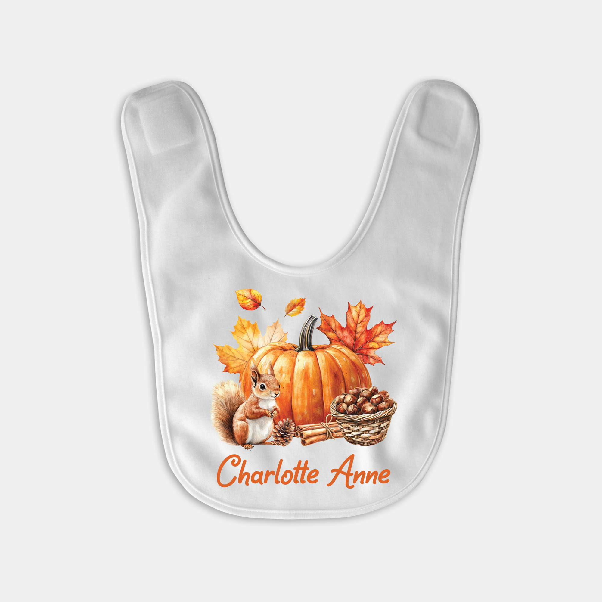 Fall Cottage Personalized Bib