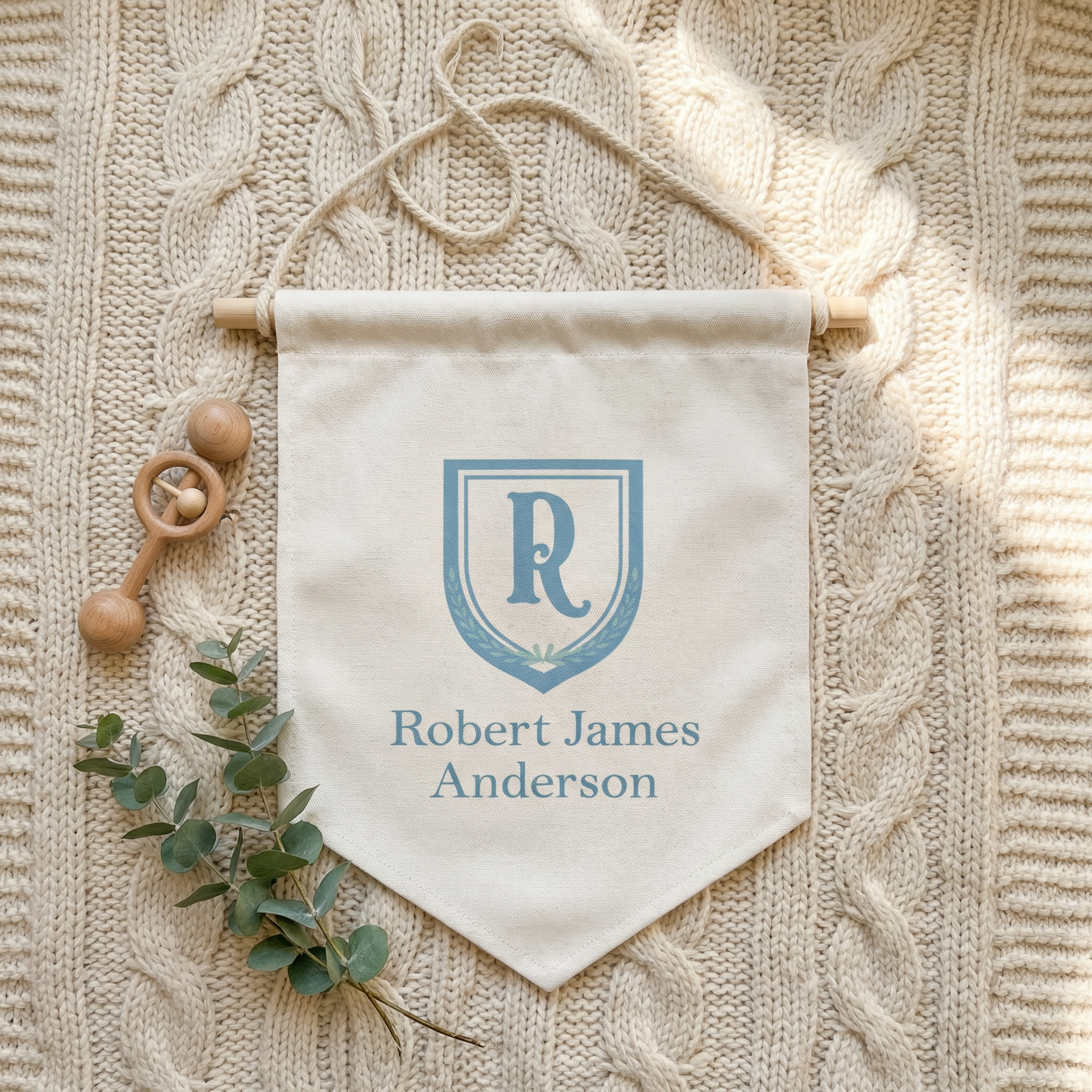 Oxford Blue Shield Pennant