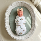 Personalized Swaddle in Mallard
