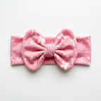 Personalized Bow Headband in Pink Coquette Bow