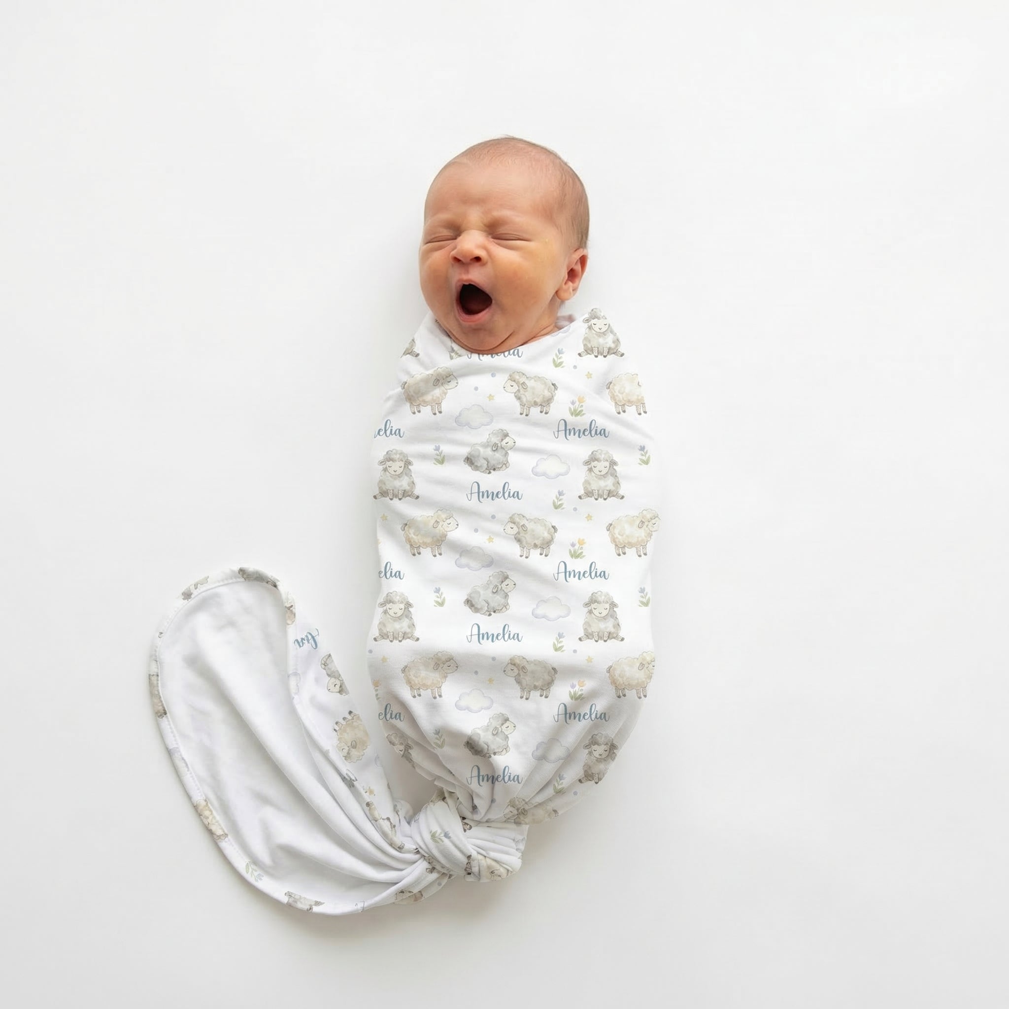 Personalized Swaddle in Lamb